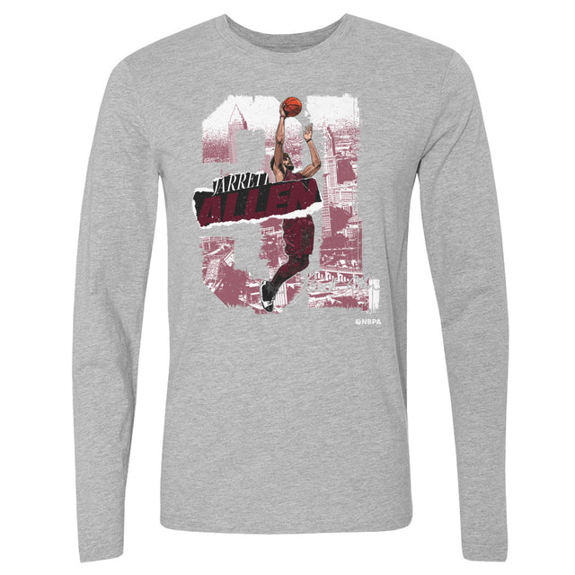 Jarrett Allen Men's Long Sleeve T-Shirt | 500 LEVEL