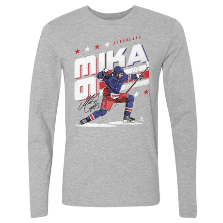 Mika Zibanejad Men's Long Sleeve T-Shirt | 500 LEVEL
