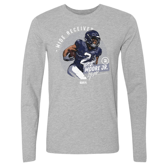 D.J. Moore Men's Long Sleeve T-Shirt | 500 LEVEL