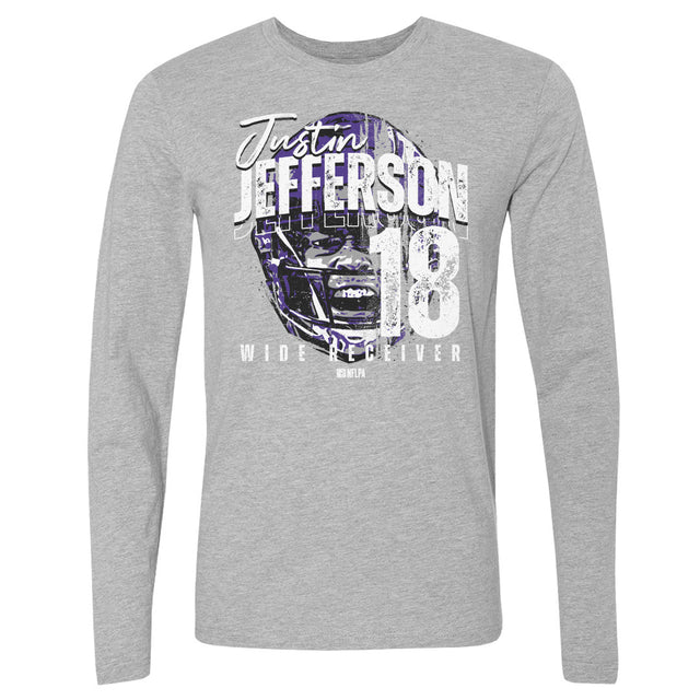 Justin Jefferson Men's Long Sleeve T-Shirt | 500 LEVEL