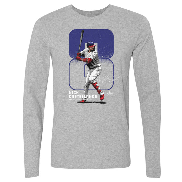 Nick Castellanos Men's Long Sleeve T-Shirt | 500 LEVEL