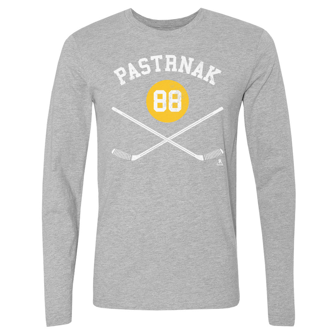 David Pastrnak Men's Long Sleeve T-Shirt | 500 LEVEL