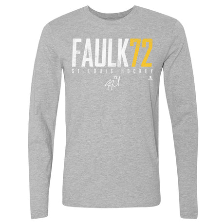 Justin Faulk Men's Long Sleeve T-Shirt | 500 LEVEL