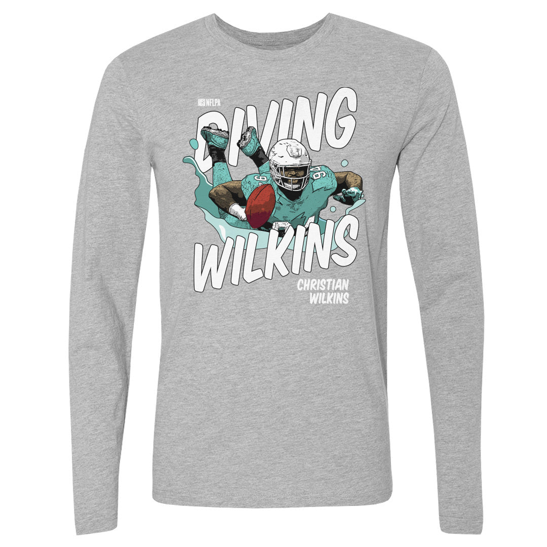 Christian Wilkins Men&#39;s Long Sleeve T-Shirt | 500 LEVEL