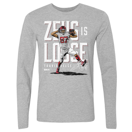 Travis Kelce Men's Long Sleeve T-Shirt | 500 LEVEL