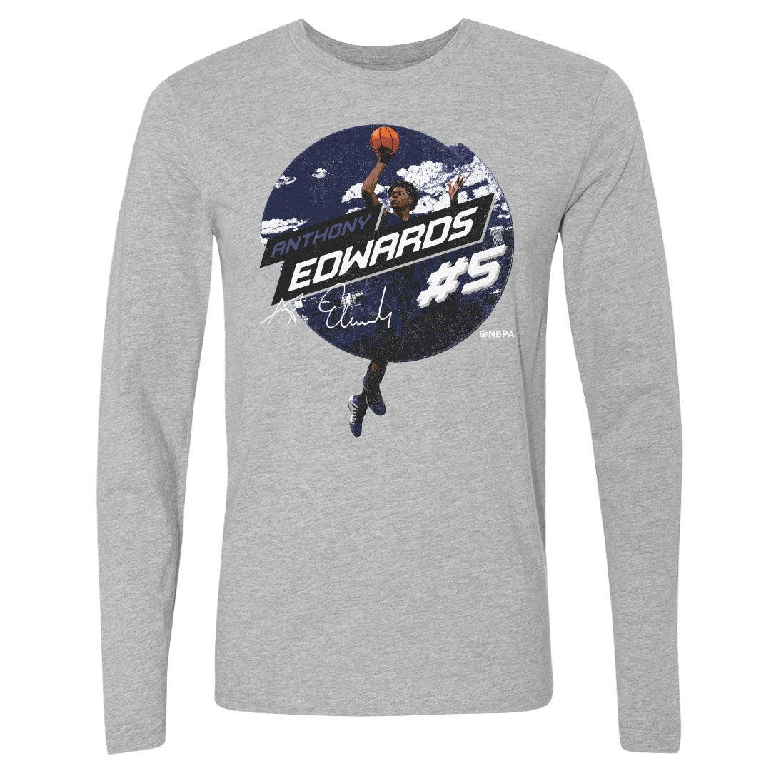 Anthony Edwards Men's Long Sleeve T-Shirt | 500 LEVEL