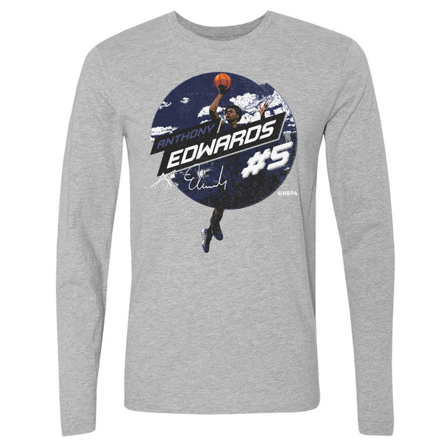 Anthony Edwards Men's Long Sleeve T-Shirt | 500 LEVEL