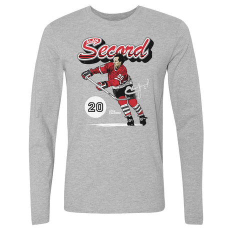 Alan Secord Men's Long Sleeve T-Shirt | 500 LEVEL
