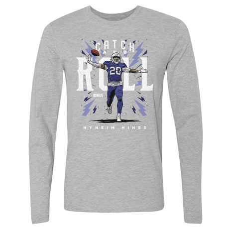Nyheim Hines Men's Long Sleeve T-Shirt | 500 LEVEL
