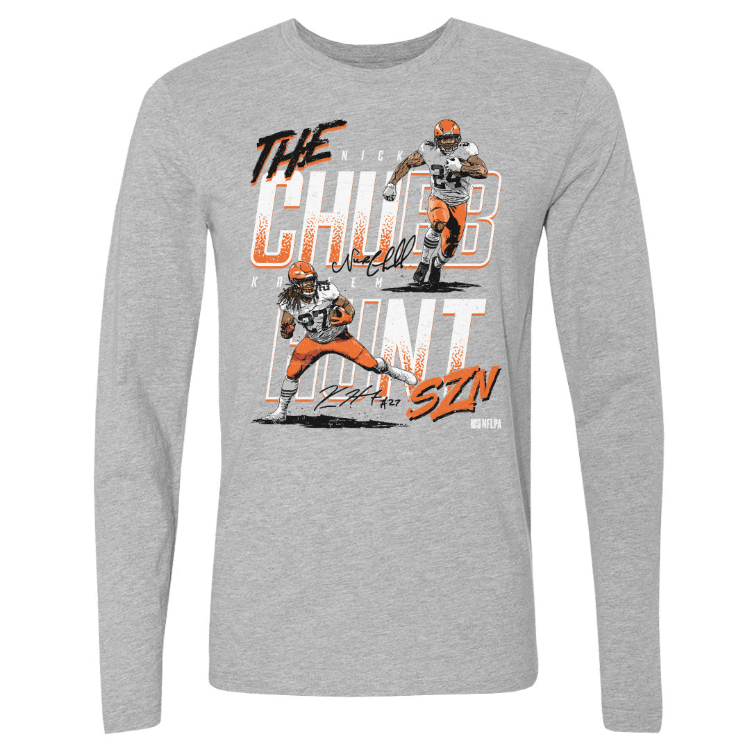 Nick Chubb Men's Long Sleeve T-Shirt | 500 LEVEL