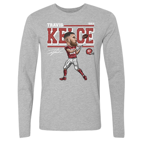 Travis Kelce Men's Long Sleeve T-Shirt | 500 LEVEL