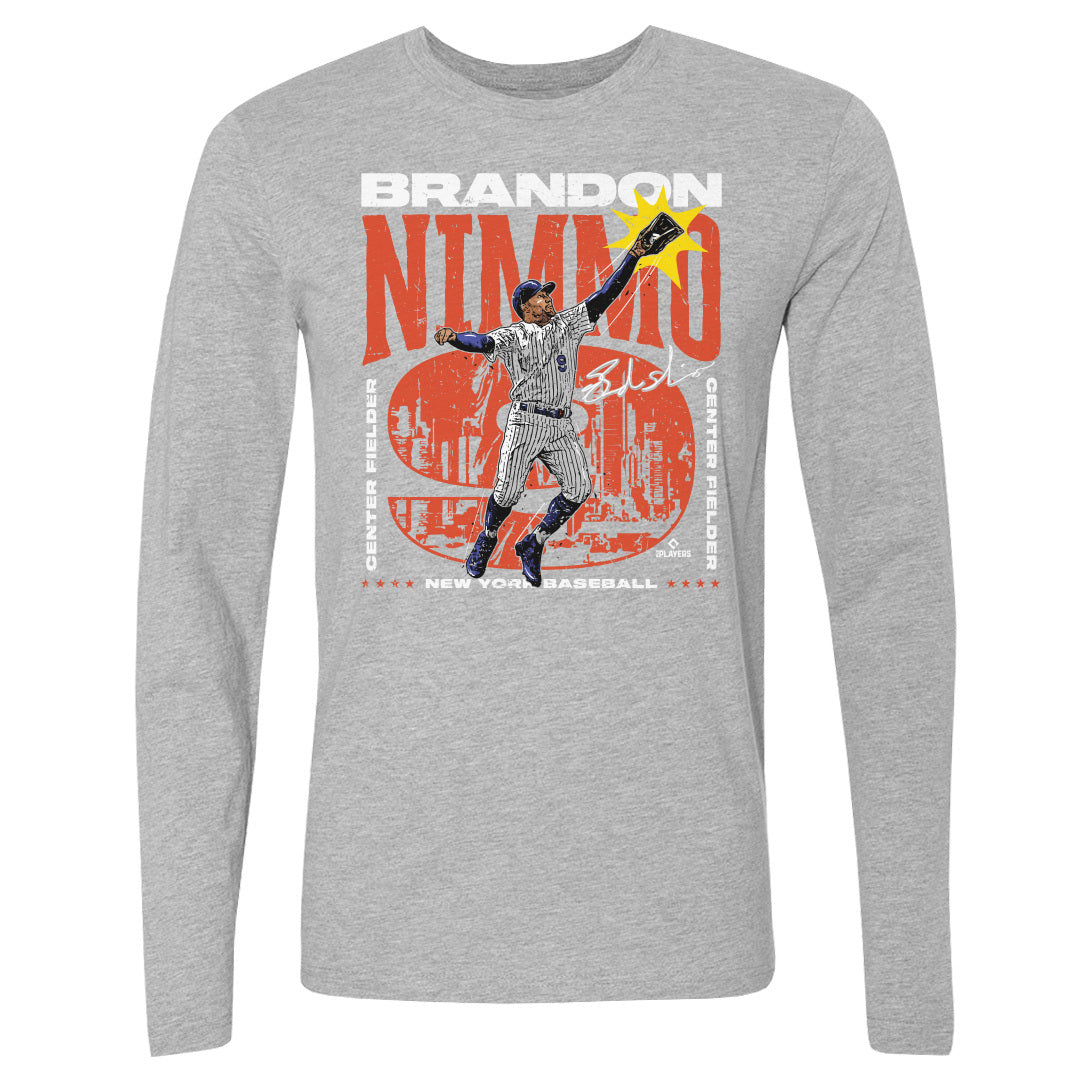 Brandon Nimmo Men&#39;s Long Sleeve T-Shirt | 500 LEVEL