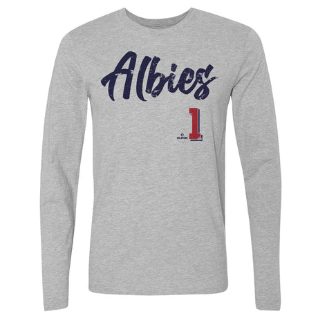 Ozzie Albies Men's Long Sleeve T-Shirt | 500 LEVEL