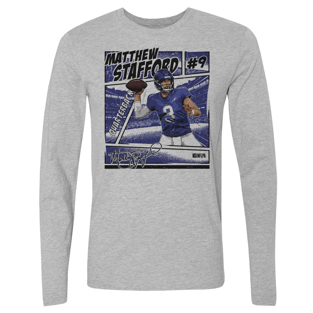 Matthew Stafford Men&#39;s Long Sleeve T-Shirt | 500 LEVEL