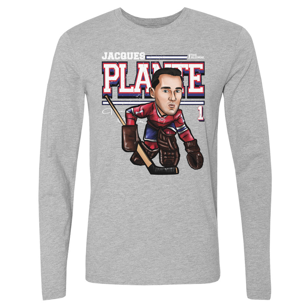 Jacques Plante Men's Long Sleeve T-Shirt | 500 LEVEL