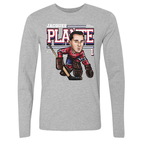 Jacques Plante Men's Long Sleeve T-Shirt | 500 LEVEL