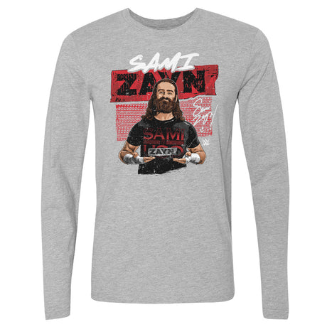 Sami Zayn Men's Long Sleeve T-Shirt | 500 LEVEL