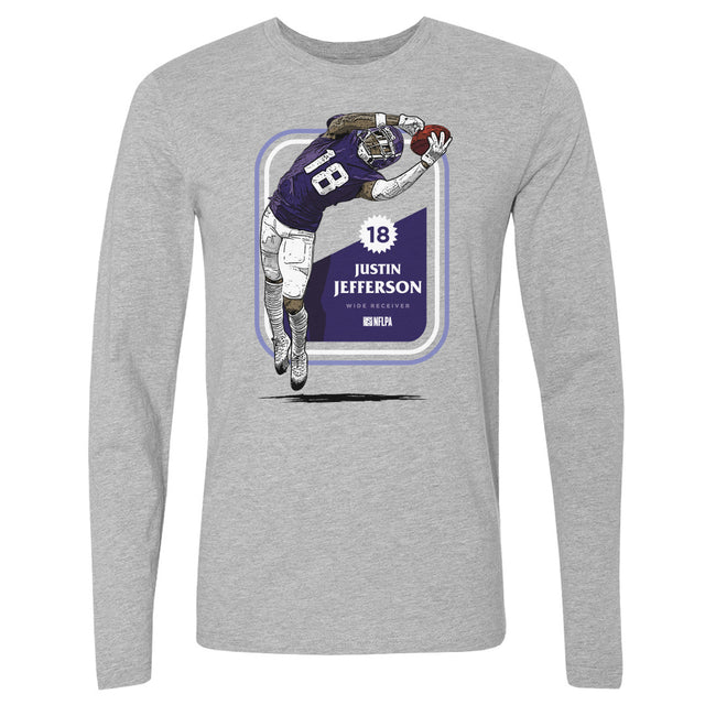 Justin Jefferson Men's Long Sleeve T-Shirt | 500 LEVEL