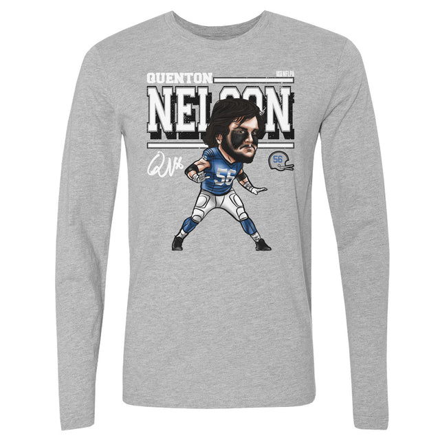 Quenton Nelson Men's Long Sleeve T-Shirt | 500 LEVEL