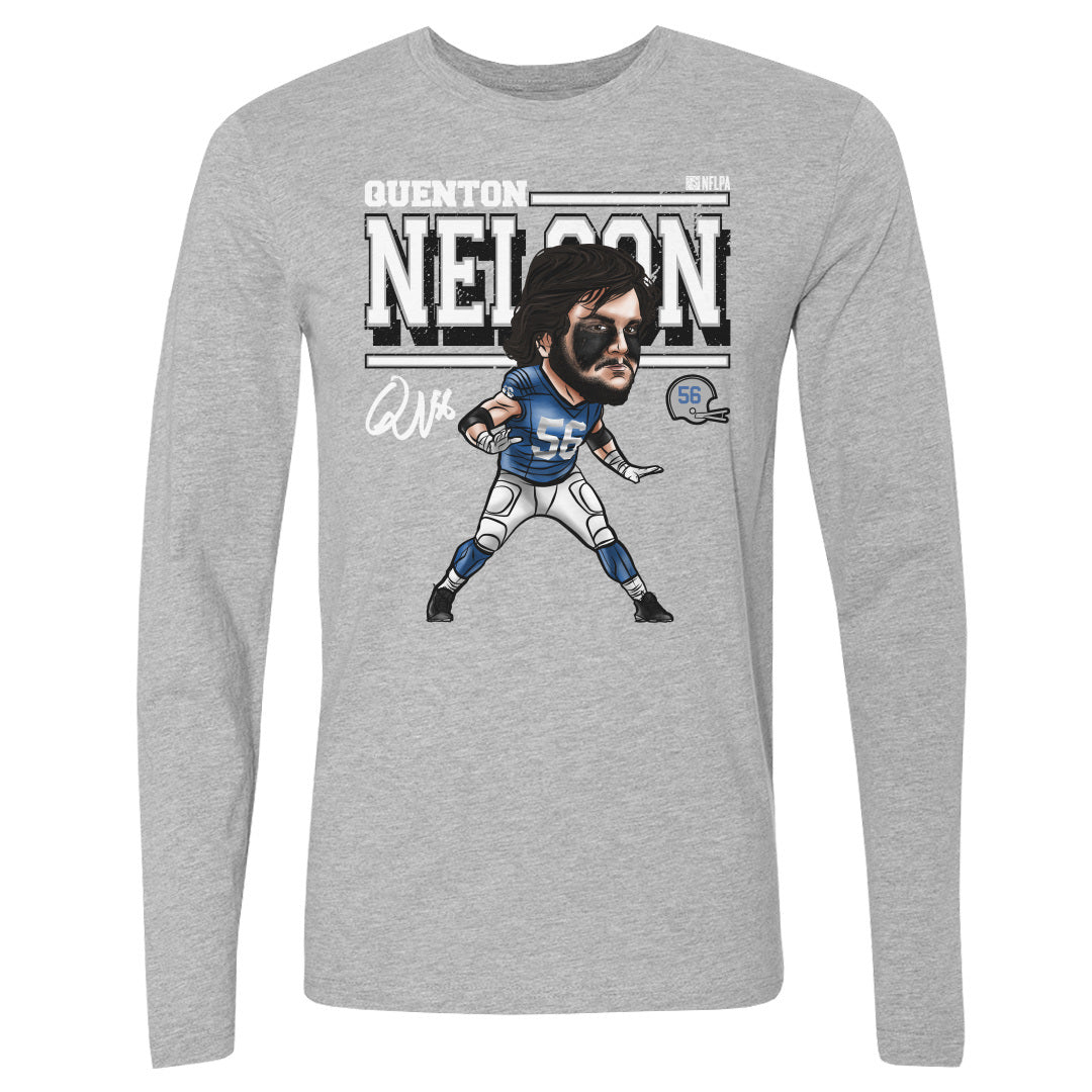 Quenton Nelson Men&#39;s Long Sleeve T-Shirt | 500 LEVEL