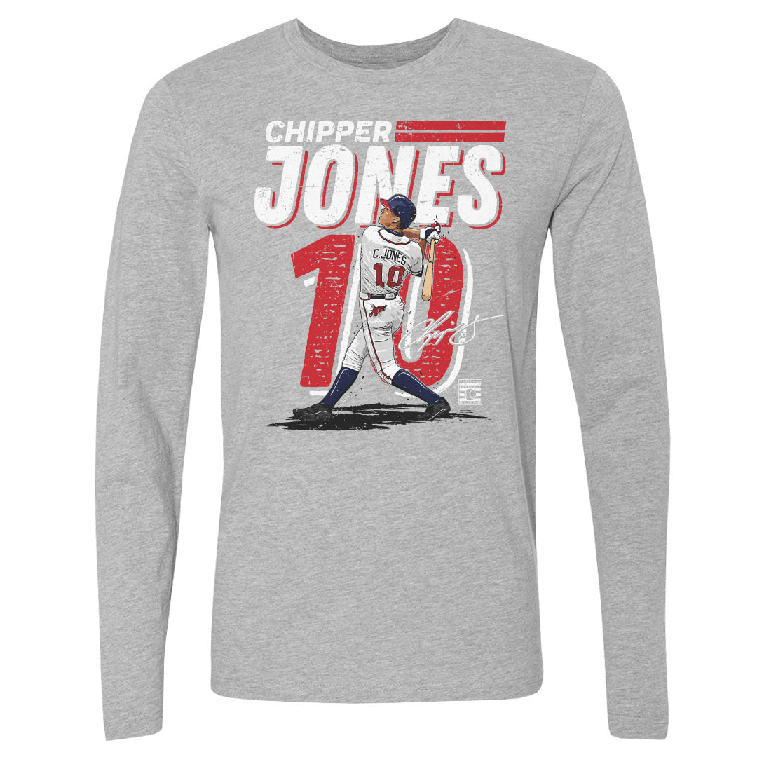 Chipper Jones Men's Long Sleeve T-Shirt | 500 LEVEL