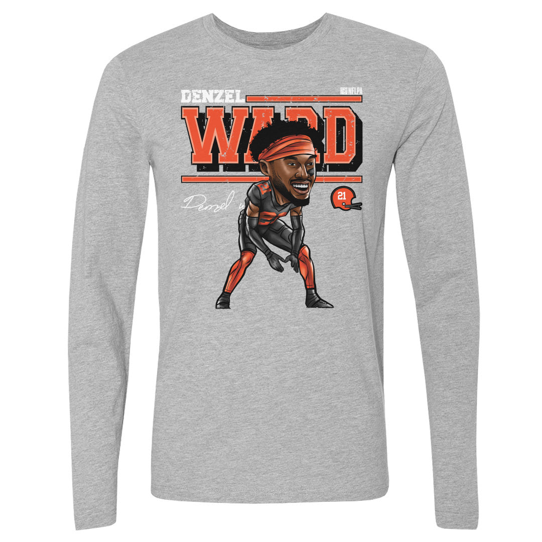 Denzel Ward Men's Long Sleeve T-Shirt | 500 LEVEL