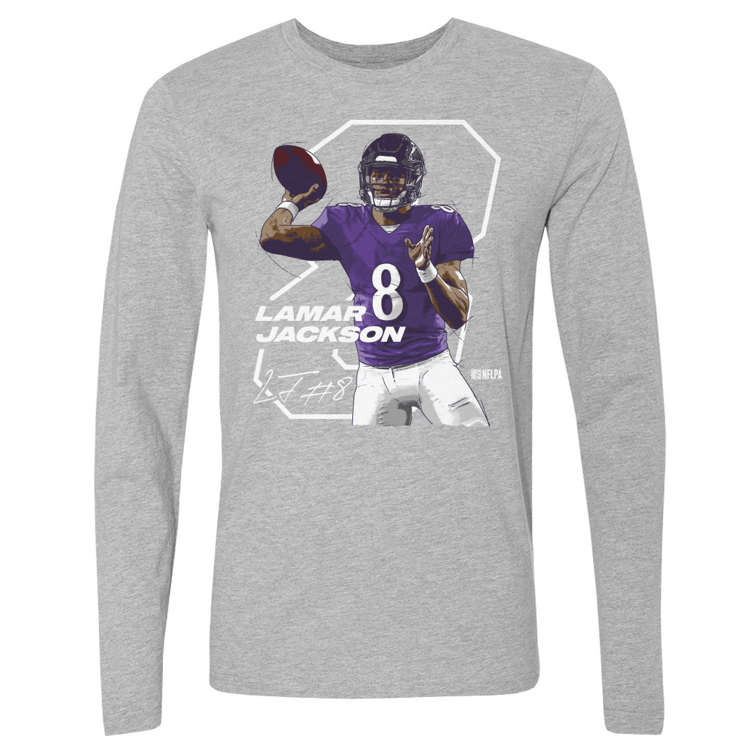 Lamar Jackson Men's Long Sleeve T-Shirt | 500 LEVEL