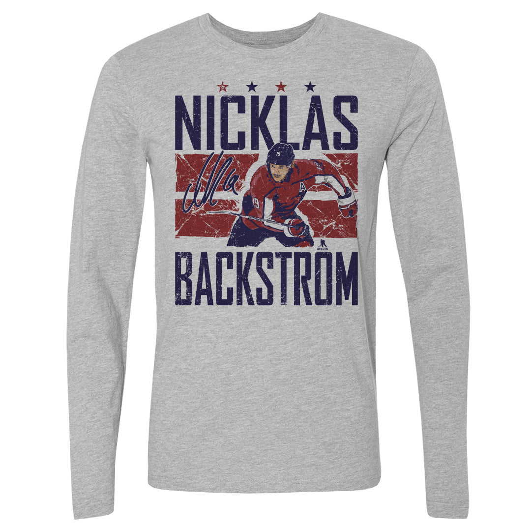 Nicklas Backstrom Men&#39;s Long Sleeve T-Shirt | 500 LEVEL