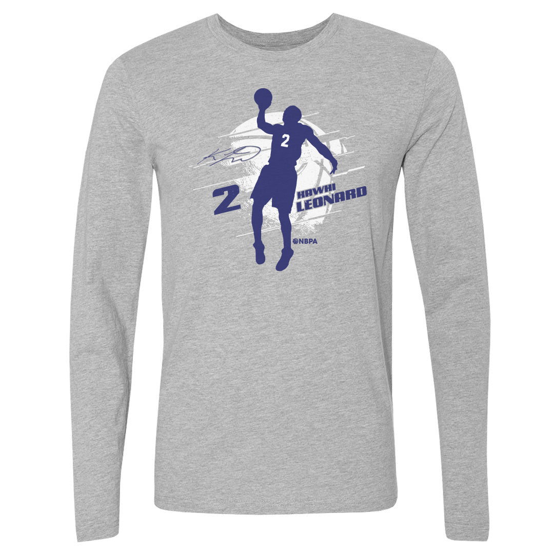Kawhi Leonard Men's Long Sleeve T-Shirt | 500 LEVEL