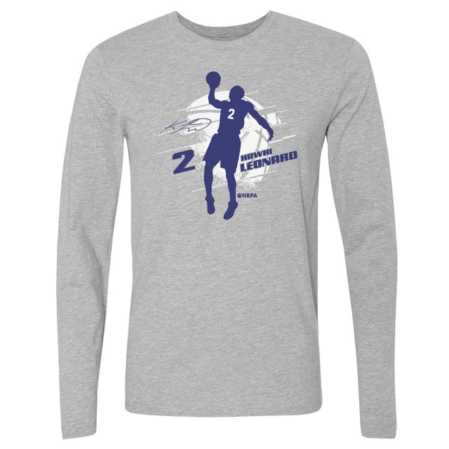Kawhi Leonard Men's Long Sleeve T-Shirt | 500 LEVEL