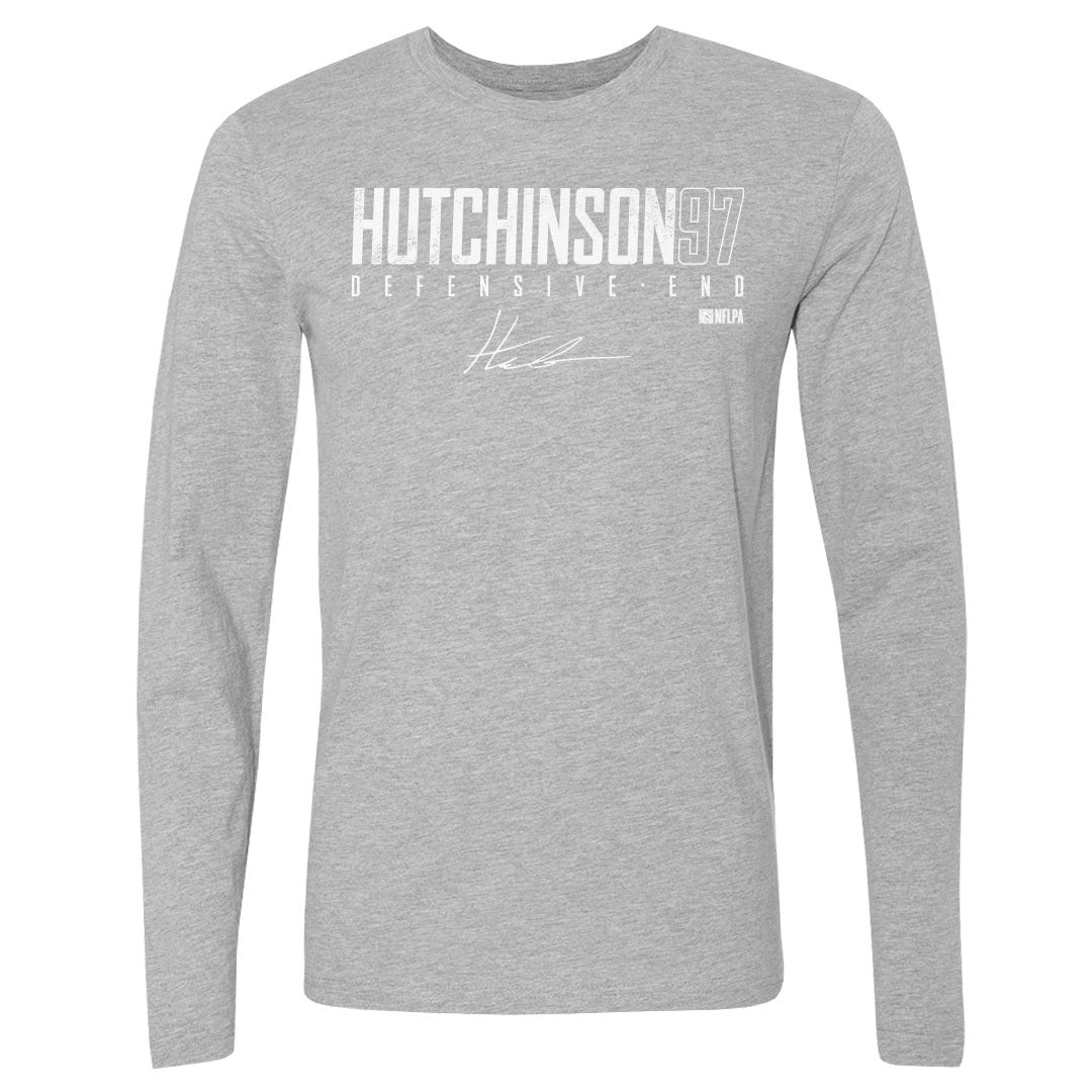 Aidan Hutchinson Men's Long Sleeve T-Shirt | 500 LEVEL
