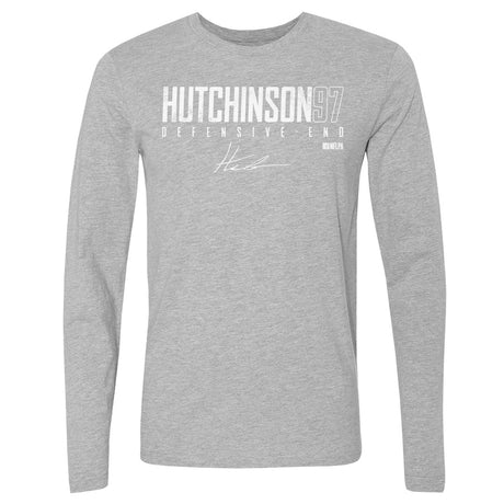 Aidan Hutchinson Men's Long Sleeve T-Shirt | 500 LEVEL