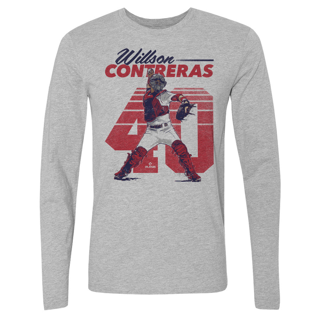 Willson Contreras Men&#39;s Long Sleeve T-Shirt | 500 LEVEL