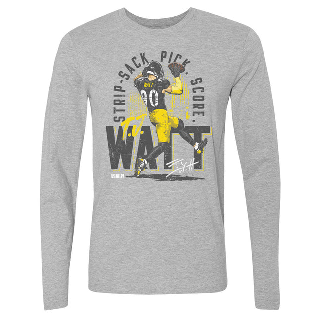 T.J. Watt Men's Long Sleeve T-Shirt | 500 LEVEL
