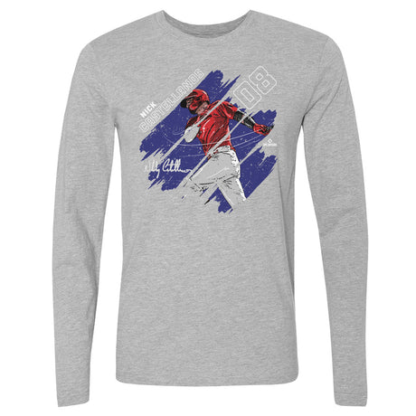 Nick Castellanos Men's Long Sleeve T-Shirt | 500 LEVEL