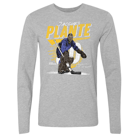 Jacques Plante Men's Long Sleeve T-Shirt | 500 LEVEL