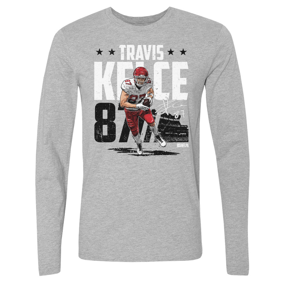 Travis Kelce Men&#39;s Long Sleeve T-Shirt | 500 LEVEL
