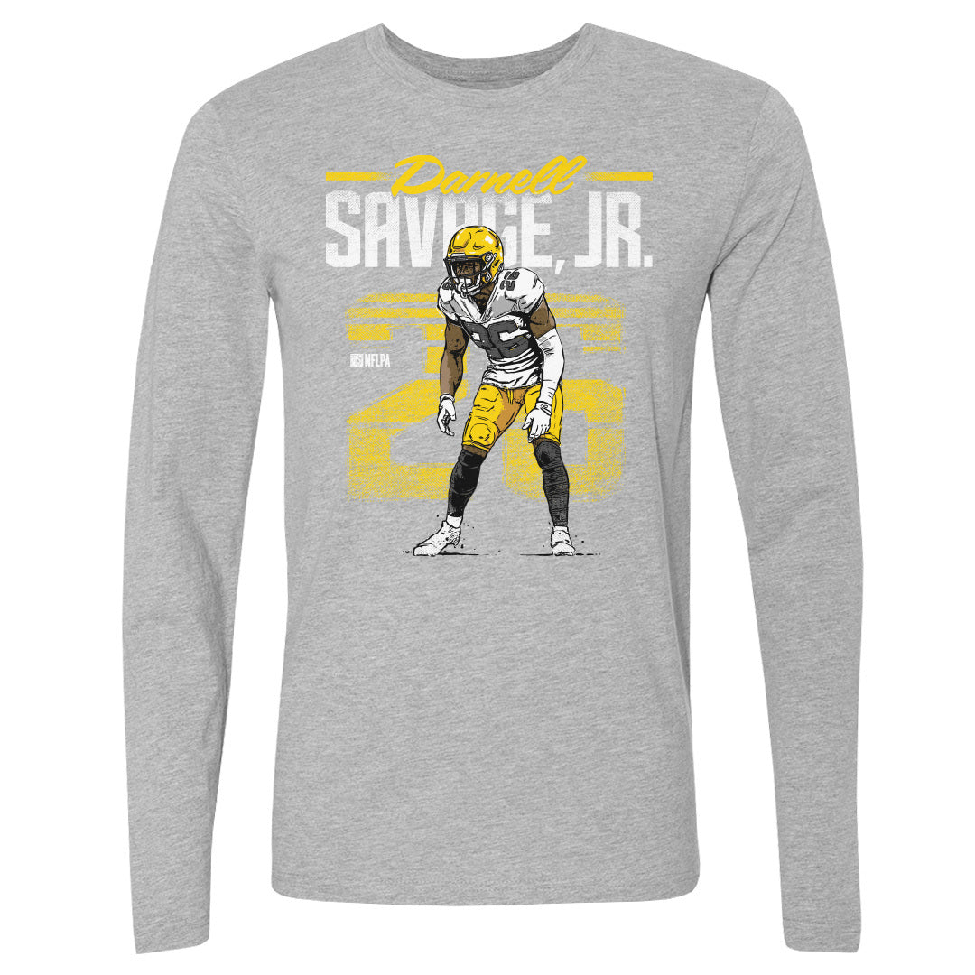 Darnell Savage Jr. Men&#39;s Long Sleeve T-Shirt | 500 LEVEL