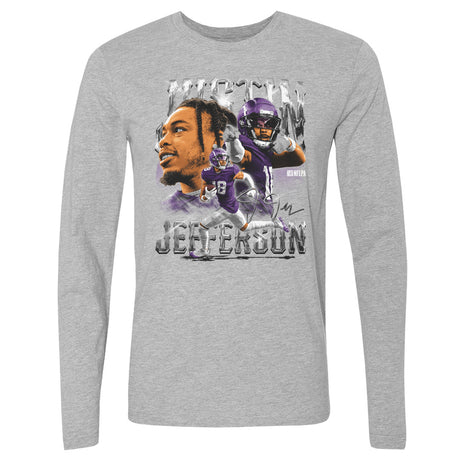 Justin Jefferson Men's Long Sleeve T-Shirt | 500 LEVEL