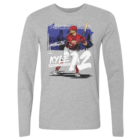 Kyle Schwarber Men's Long Sleeve T-Shirt | 500 LEVEL