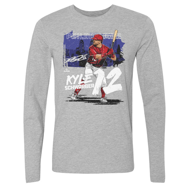 Kyle Schwarber Men's Long Sleeve T-Shirt | 500 LEVEL