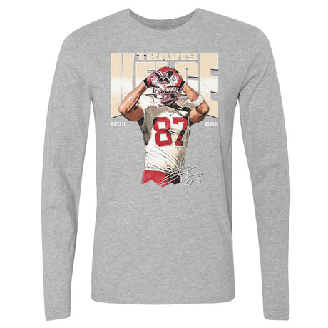 Travis Kelce Men's Long Sleeve T-Shirt | 500 LEVEL