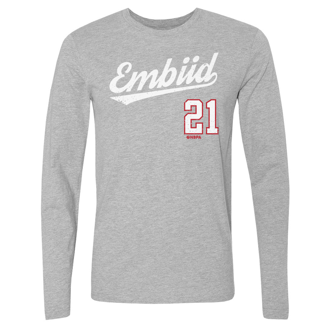 Joel Embiid Men's Long Sleeve T-Shirt | 500 LEVEL