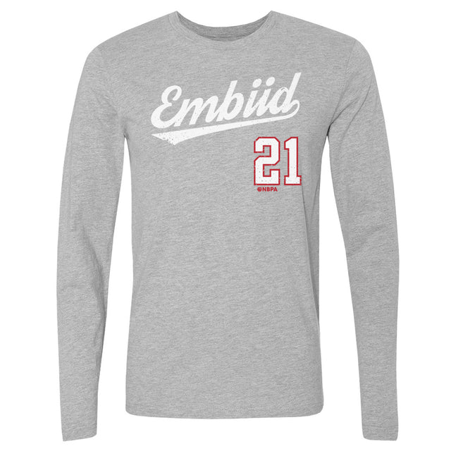 Joel Embiid Men's Long Sleeve T-Shirt | 500 LEVEL