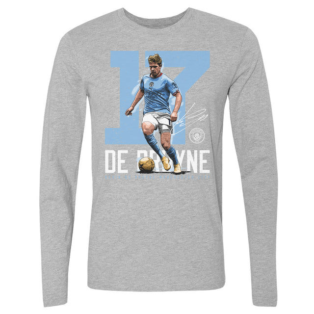 Kevin De Bruyne Men's Long Sleeve T-Shirt | 500 LEVEL