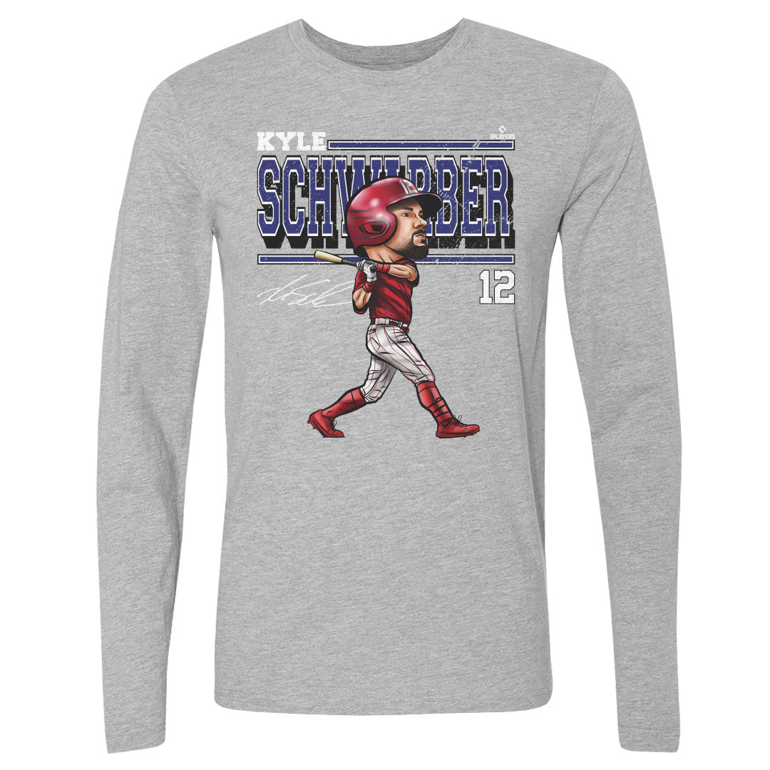 Kyle Schwarber Men's Long Sleeve T-Shirt | 500 LEVEL