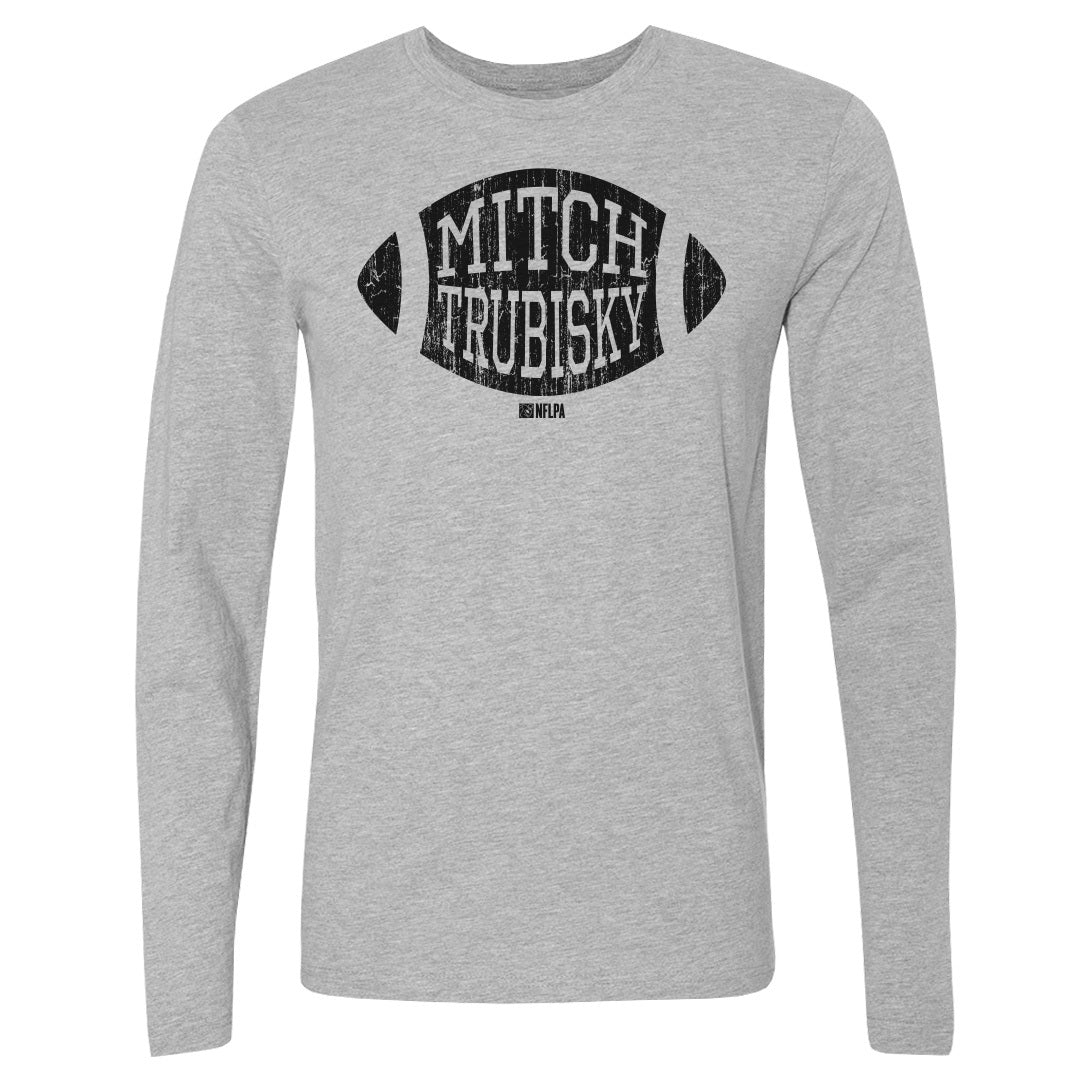 Mitch Trubisky Men&#39;s Long Sleeve T-Shirt | 500 LEVEL