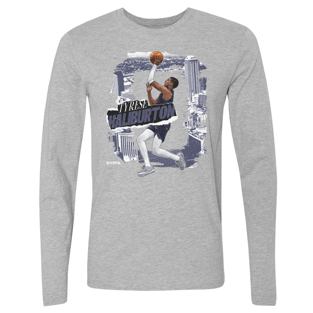 Tyrese Haliburton Men's Long Sleeve T-Shirt | 500 LEVEL
