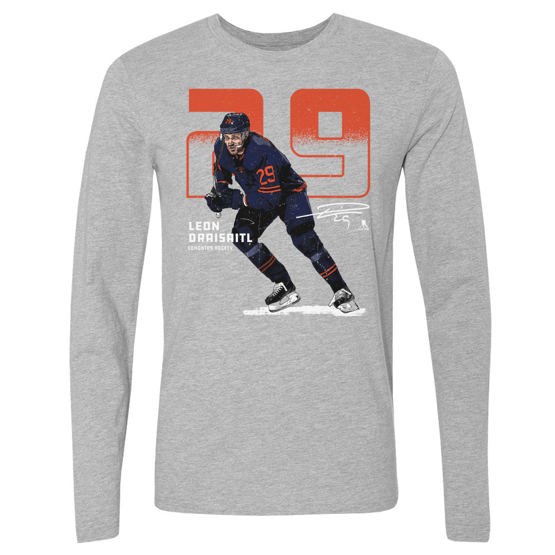 Leon Draisaitl Men's Long Sleeve T-Shirt | 500 LEVEL