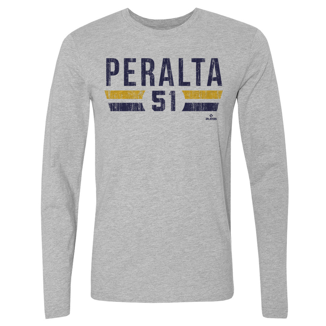 Freddy Peralta Men&#39;s Long Sleeve T-Shirt | 500 LEVEL